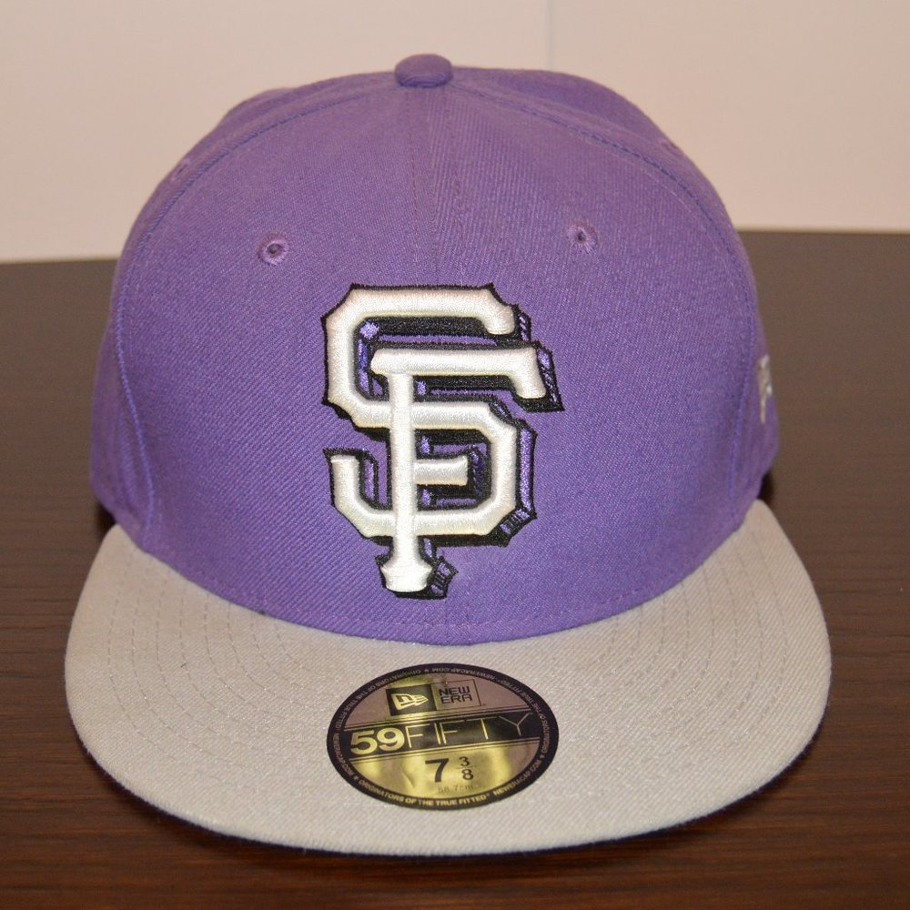 New Era San Francisco Giants 59FIFTY Fitted Hat (7 3/8) (Purple and Grey)